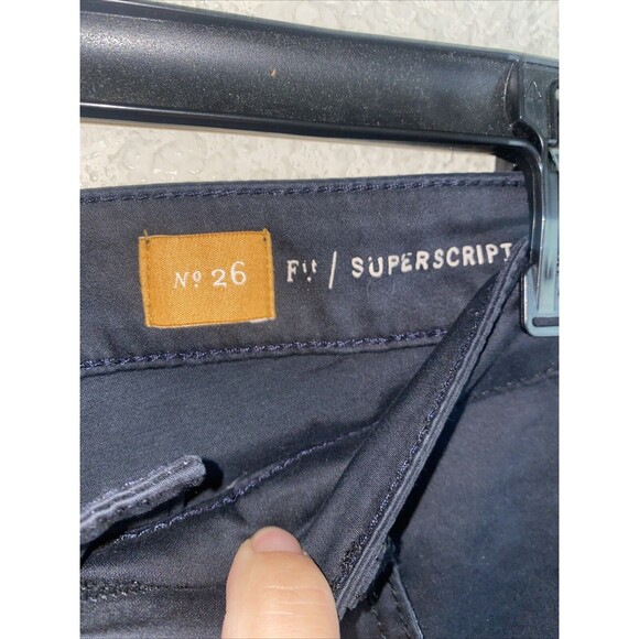 Pilcro and the Letterpress Superscript Black Skinny Soft Pants 26x28 Goth - Picture 5 of 10